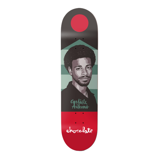 Chocolate Hecox Portrait Carl Aikens 8.25" Deck