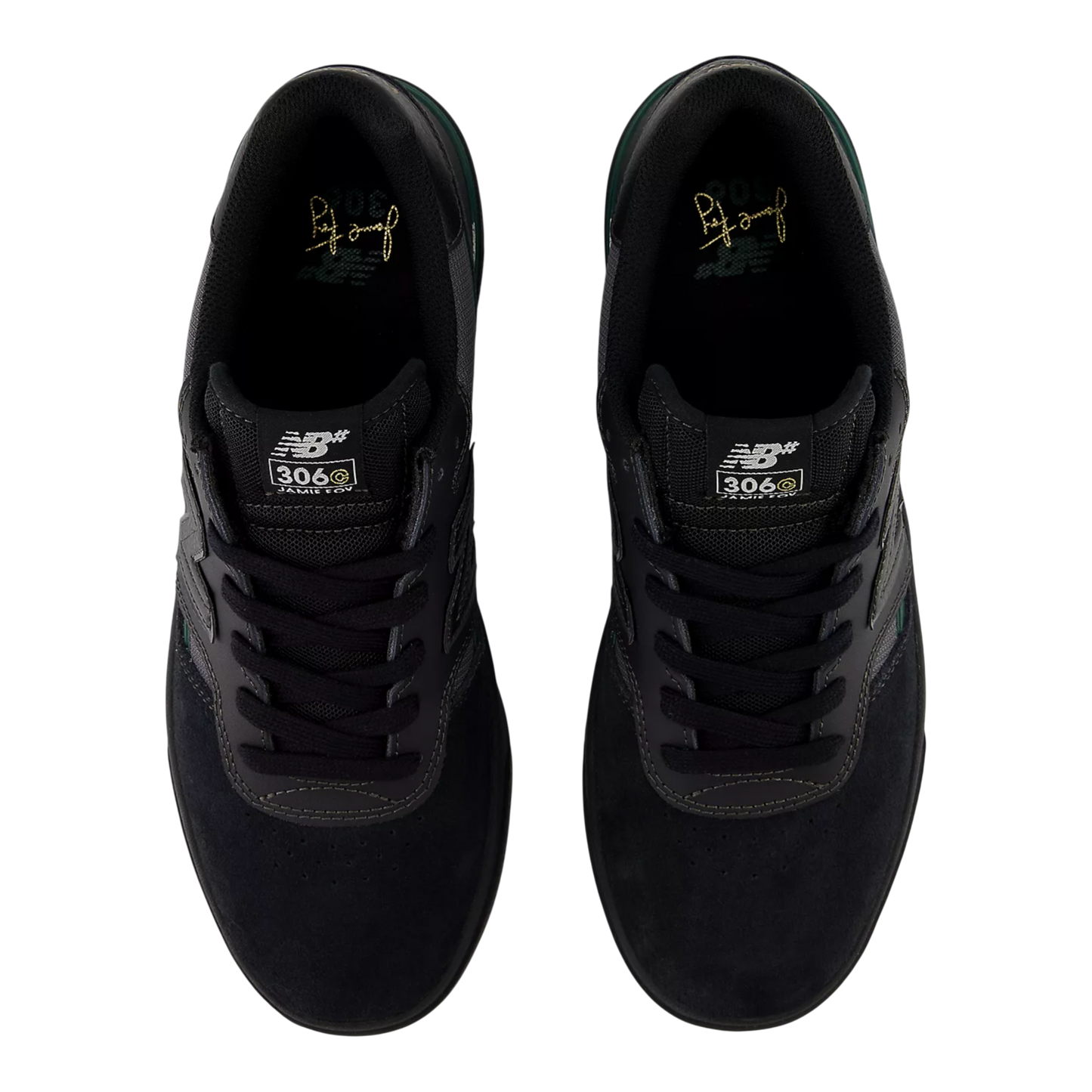 New Balance Numeric Jamie Foy 306 Cup - Black with Nightwatch Green