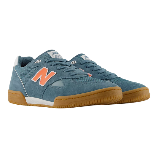 New Balance Numeric 600 Tom Knox Shoes - Salt Water with Tangerine Heat