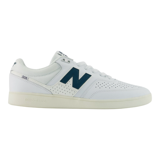 New Balance Numeric 508 Shoes - White With Mosaic Green
