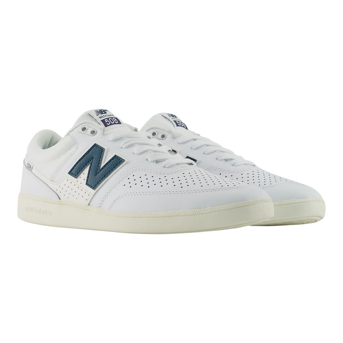 New Balance Numeric 508 Shoes - White With Mosaic Green