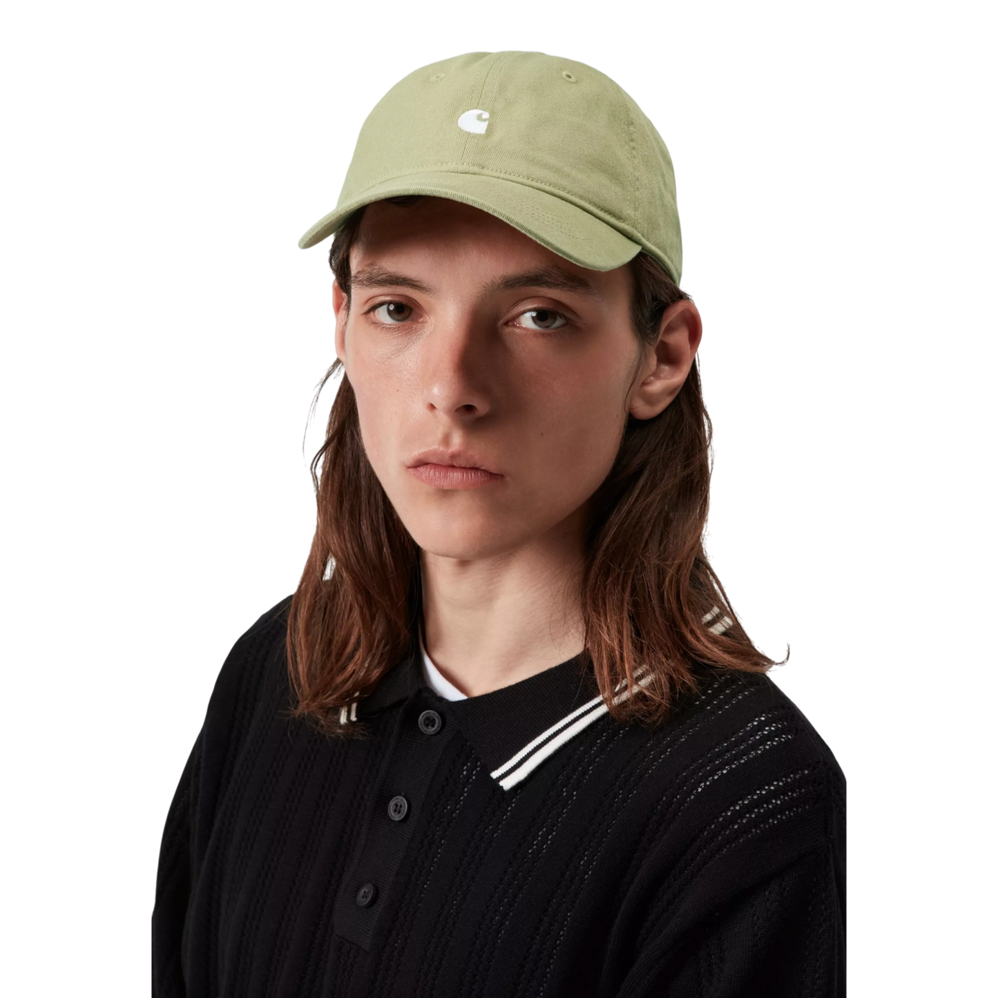Carhartt WIP Madison Logo Cap - Gentle Green / White