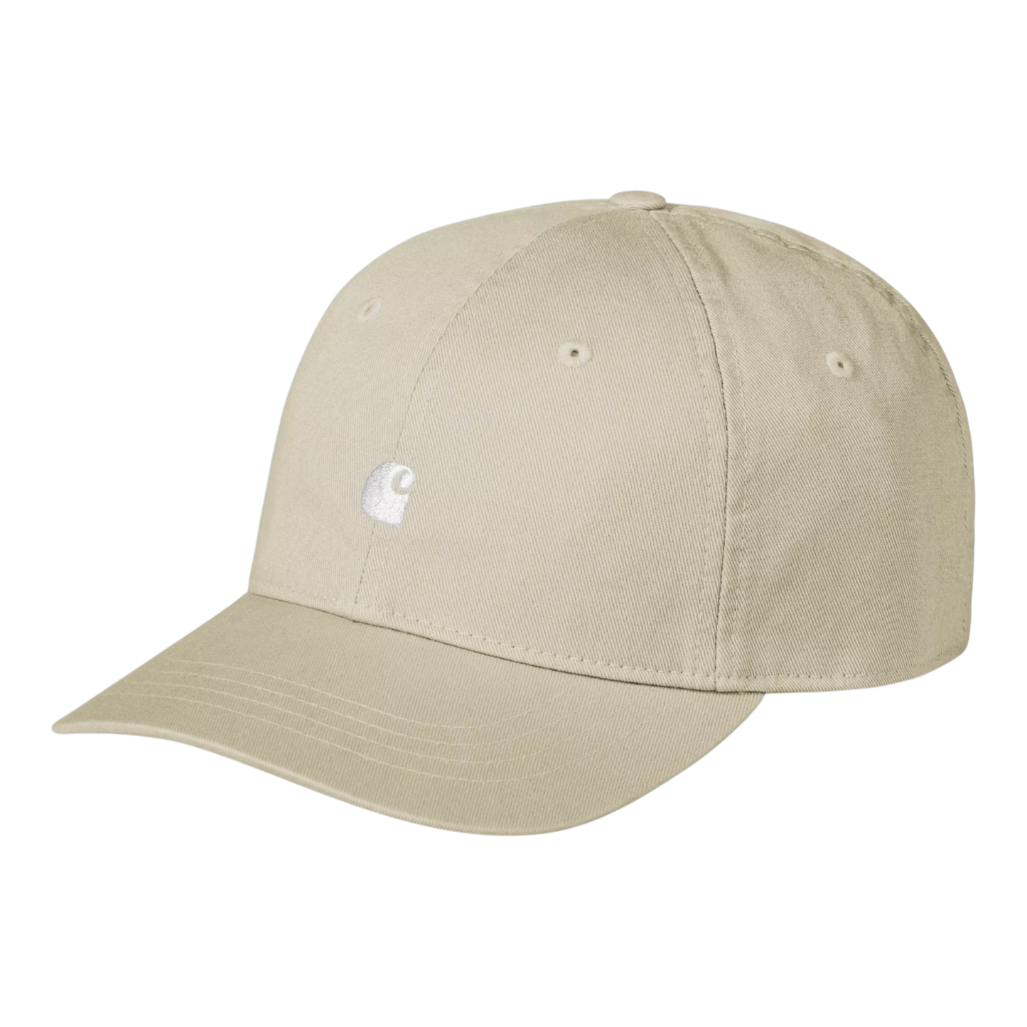 Carhartt WIP Madison Logo Cap - Stone / White