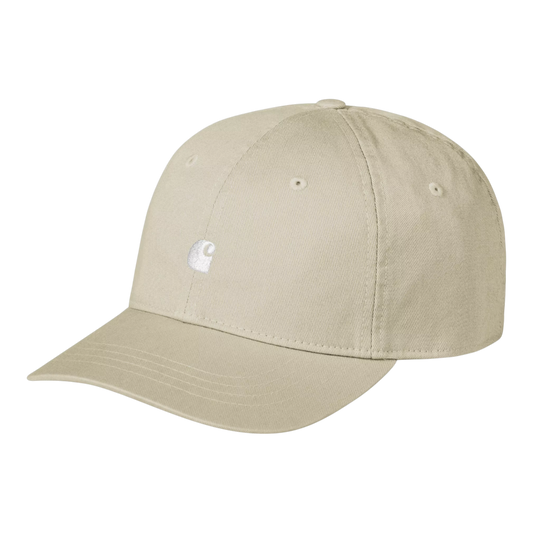 Carhartt WIP Madison Logo Cap - Stone / White