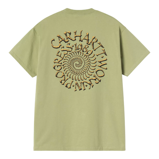 Carhartt WIP S/S Spirals T-Shirt - Gentle Green