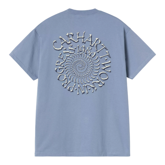 Carhartt WIP S/S Spirals T-Shirt - Gentle Blue