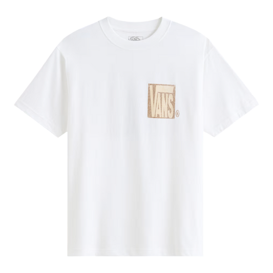 Vans - Stretched Stack Crackled SS Tee - White