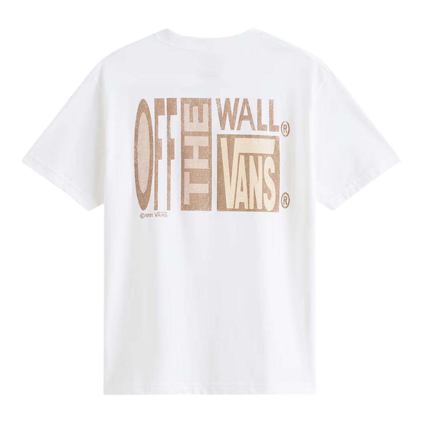 Vans - Stretched Stack Crackled SS Tee - White