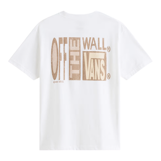 Vans - Stretched Stack Crackled SS Tee - White