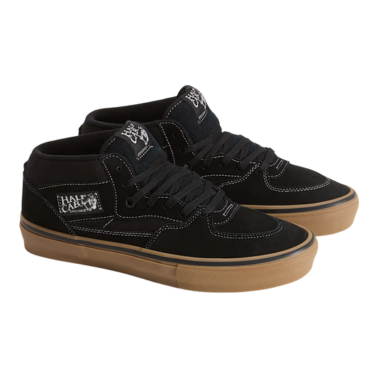 Vans Skate Half Cab Shoes - Black / Gum / White