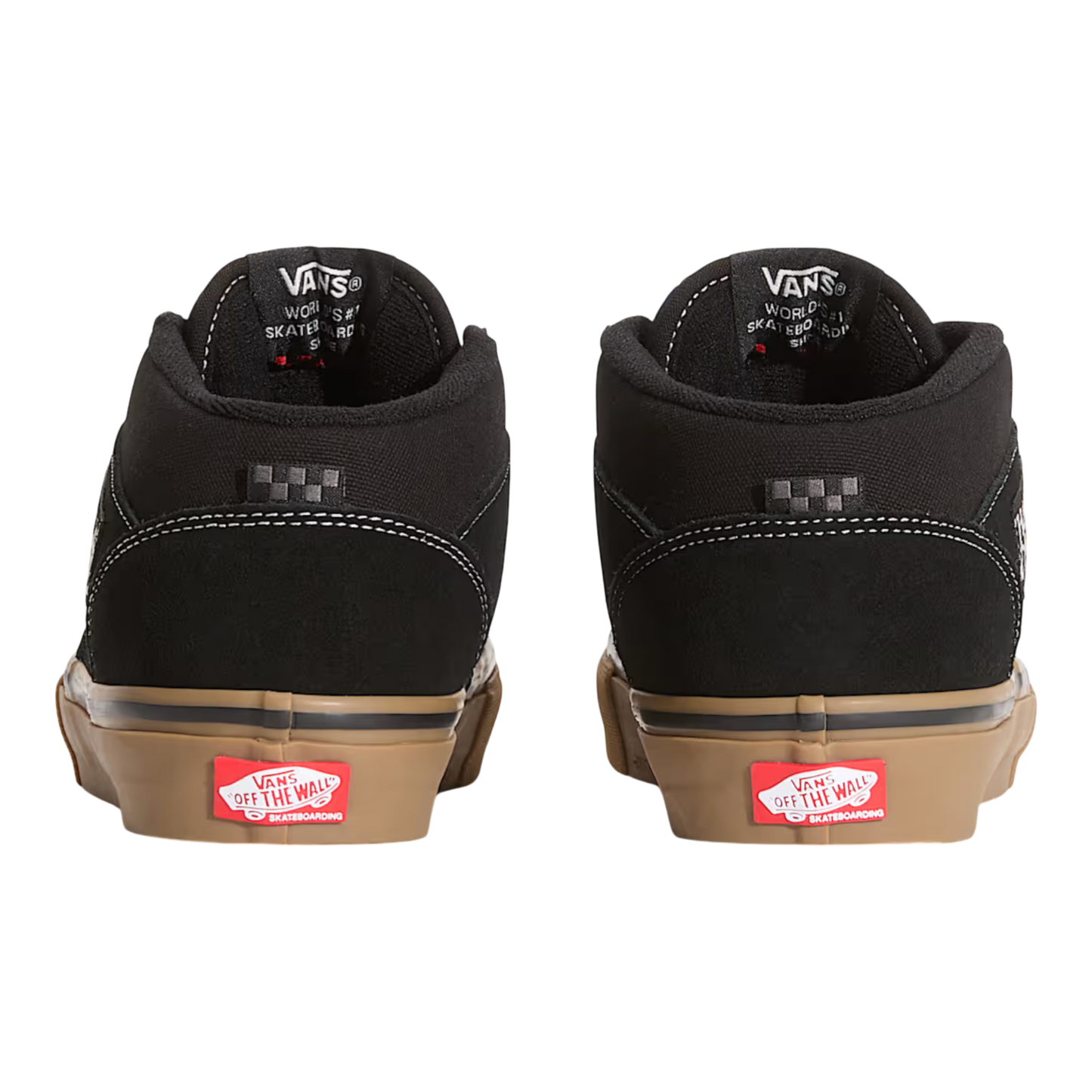 Vans Skate Half Cab Shoes - Black / Gum / White