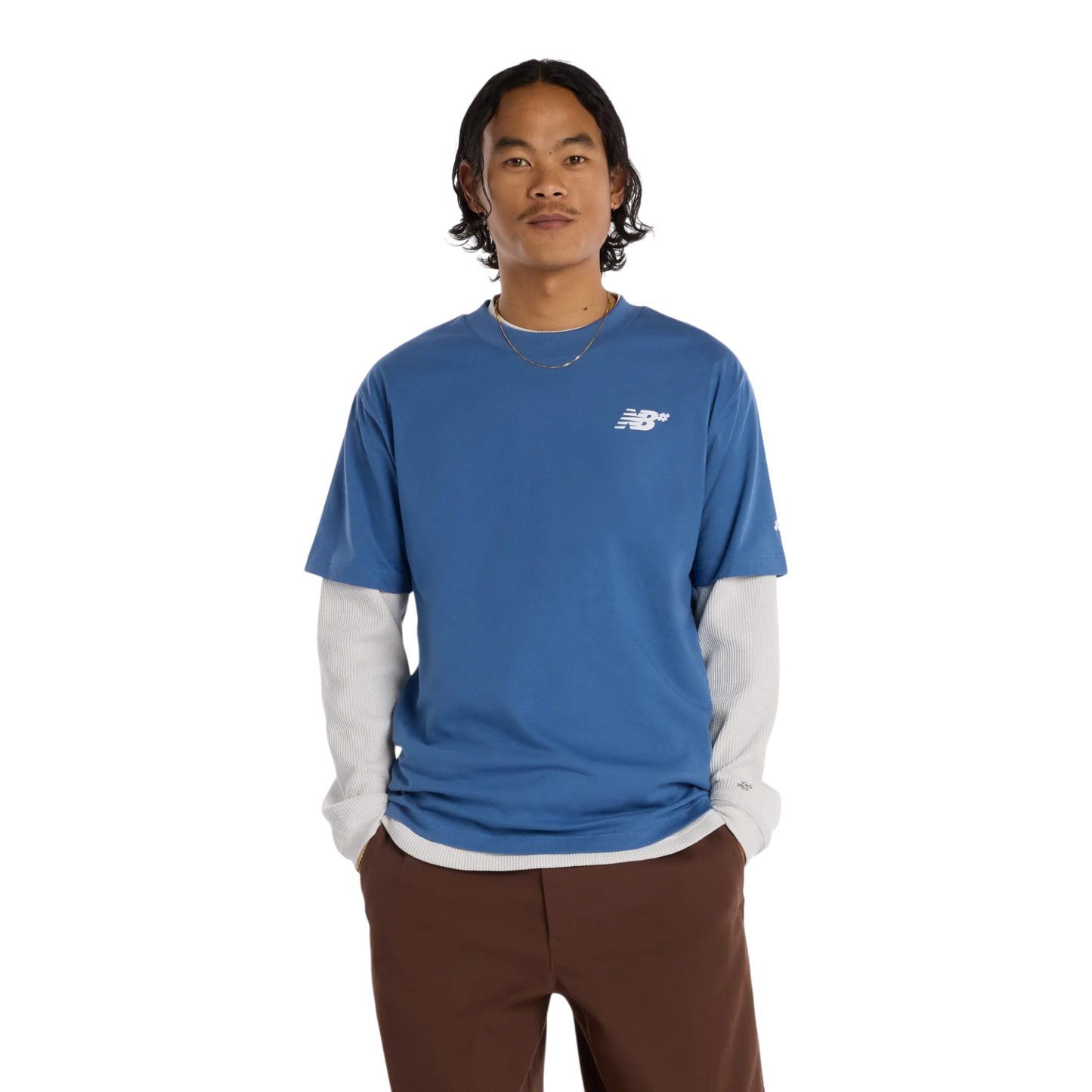 New Balance Numeric Small NB Logo T-Shirt - Magic Blue
