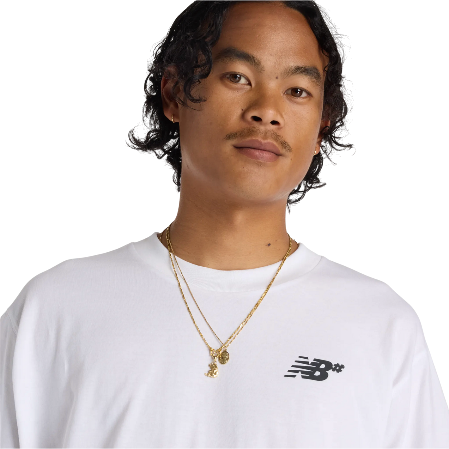 New Balance Numeric Small NB Logo T-Shirt - White