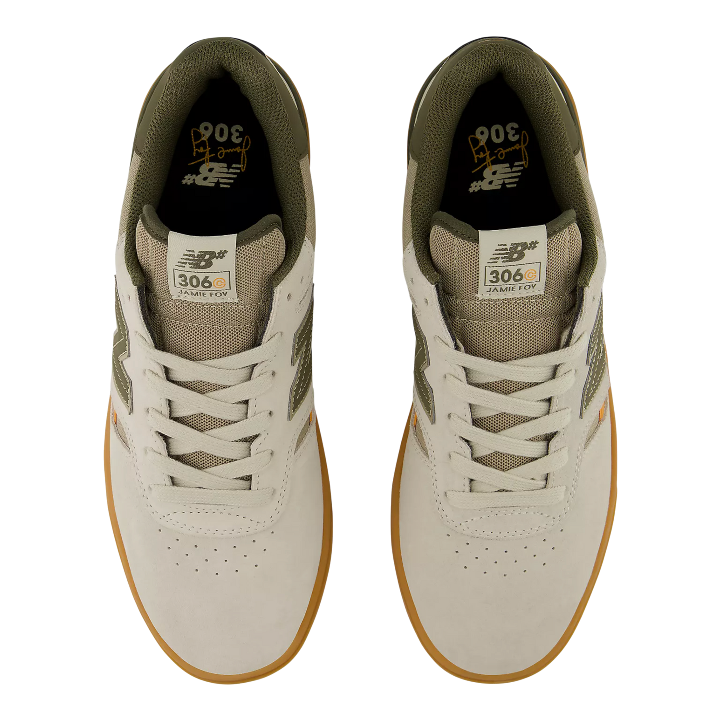 New Balance Numeric Jamie Foy 306 Cup - Timberwolf / Dark Moss