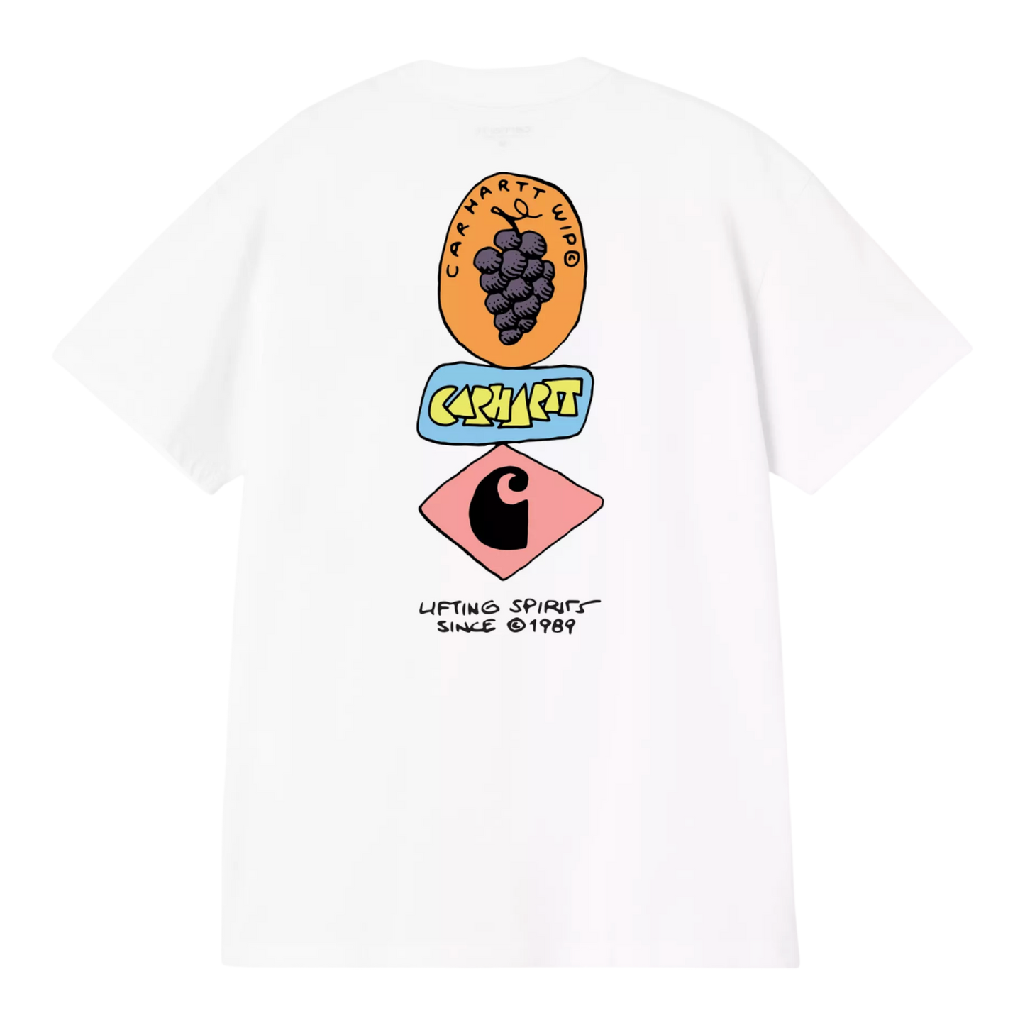 Carhartt WIP S/S Stacked Grapes T-Shirt - White