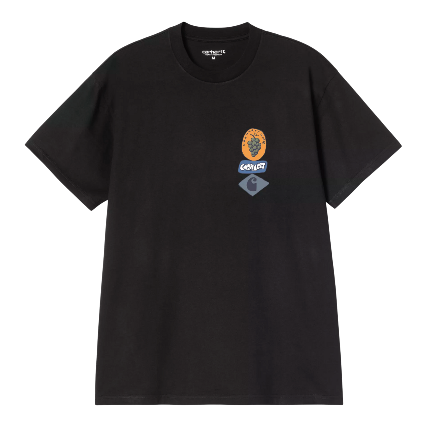 Carhartt WIP S/S Stacked Grapes T-Shirt - Black