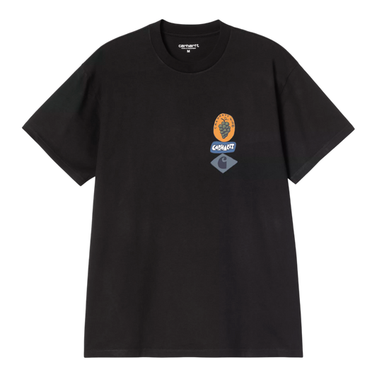 Carhartt WIP S/S Stacked Grapes T-Shirt - Black