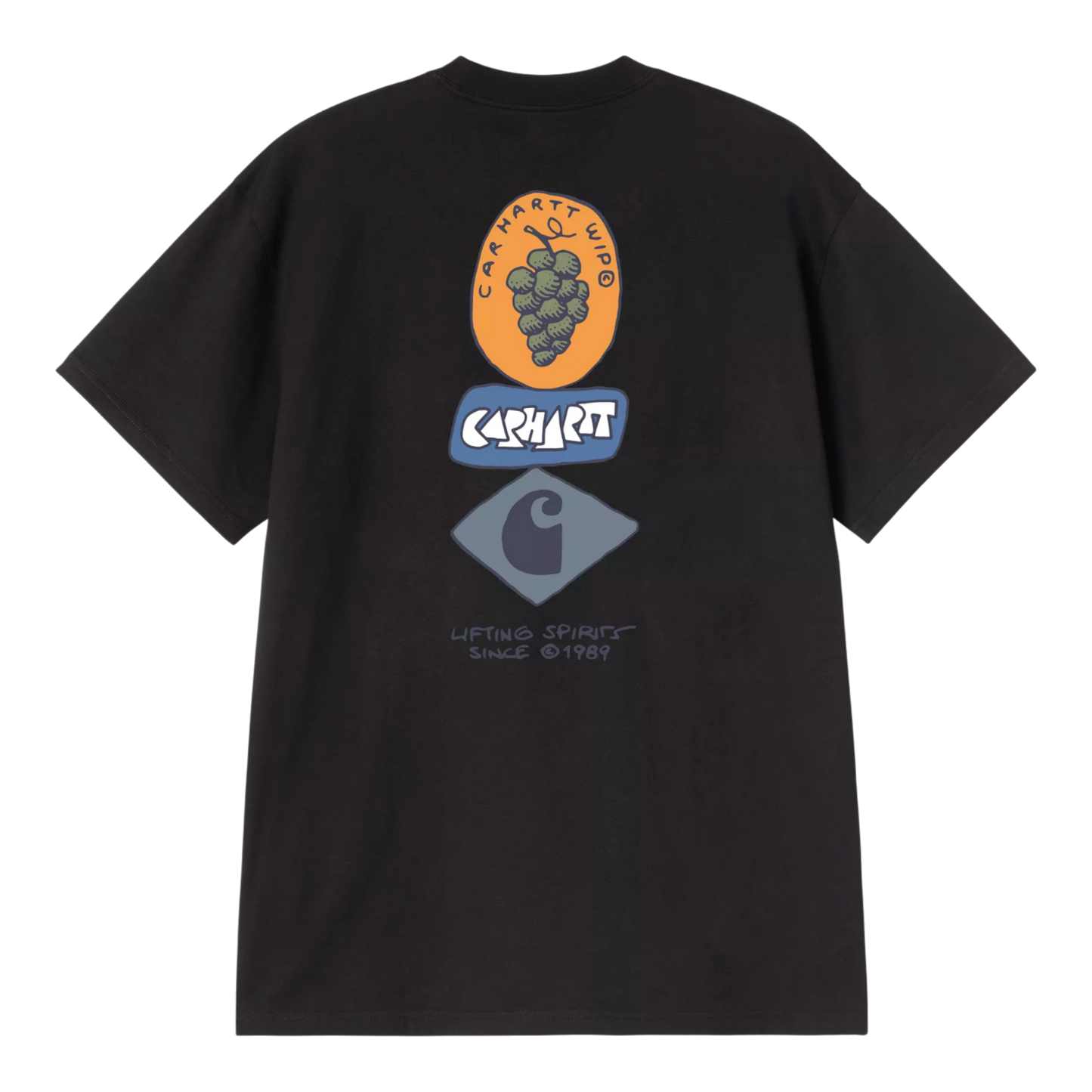 Carhartt WIP S/S Stacked Grapes T-Shirt - Black