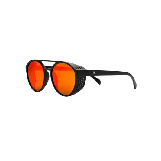 CHPO Rickard Sunglasses - Black / Red Mirror