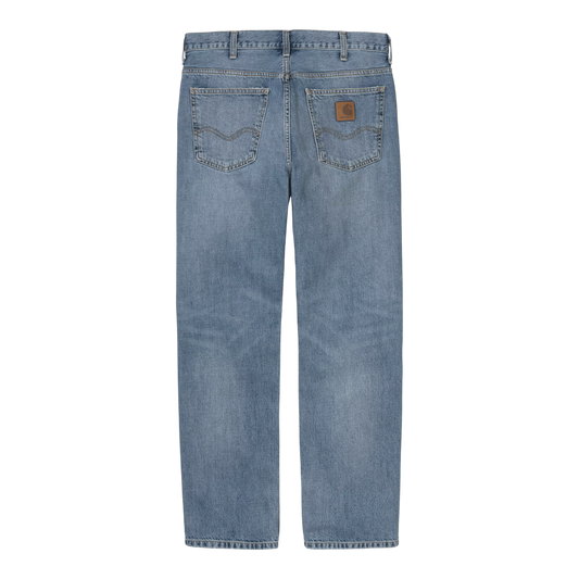 Carhartt WIP Marlow Pant - Blue, Worn Bleached