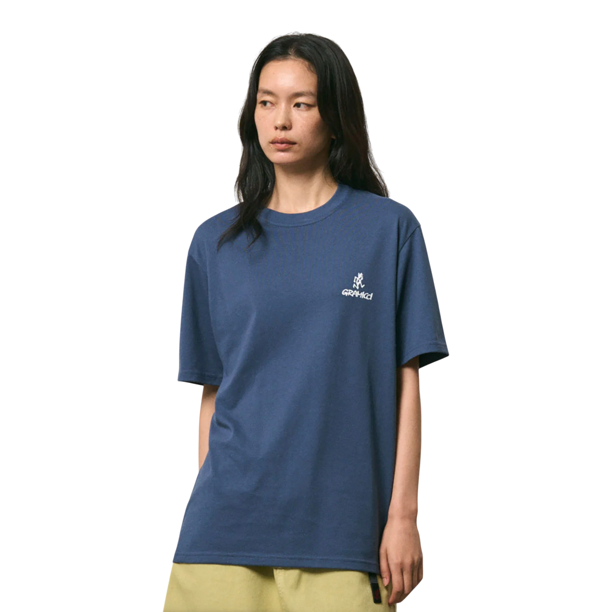 Gramicci One Point Logo Tee - Dusky Blue
