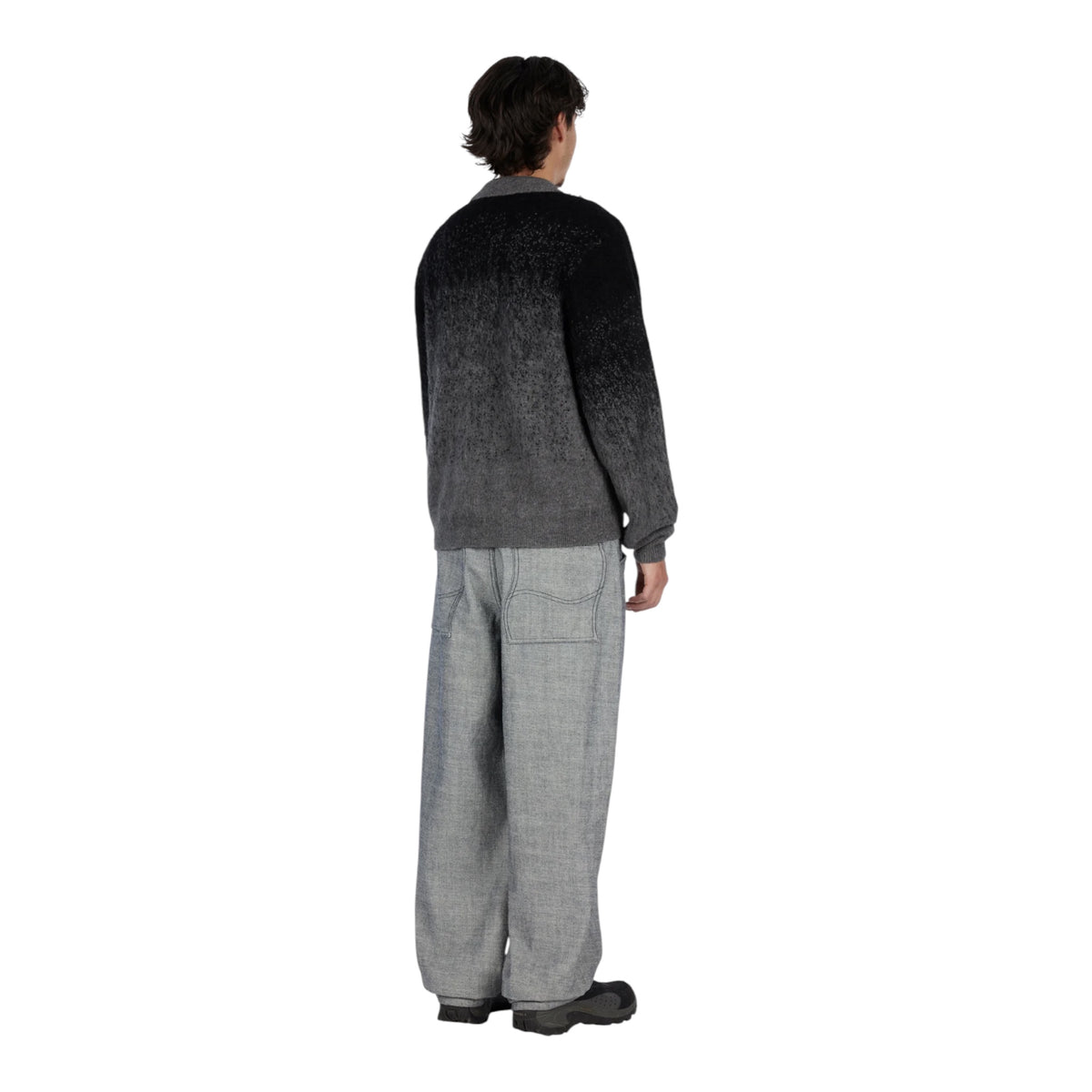 Dime MTL Mohair Double Knit Zip - Black / Charcoal