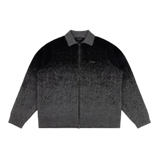 Dime MTL Mohair Double Knit Zip - Black / Charcoal