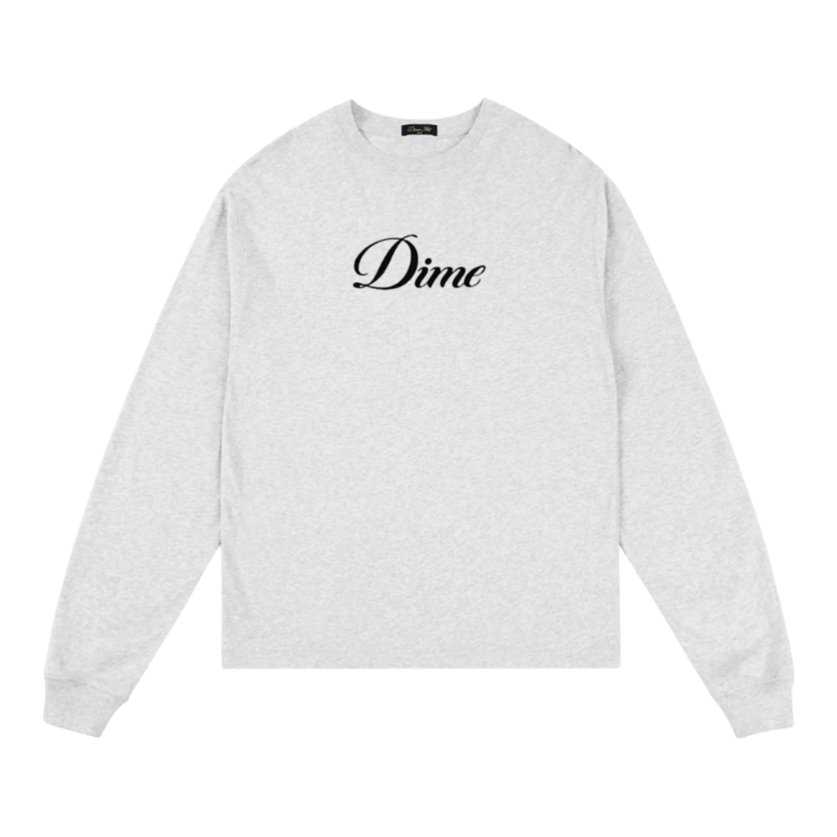 Dime MTL Cursive LS Tee - Ash