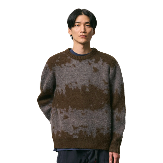 Gramicci Mohair Splatter Sweater - Slate Splatter