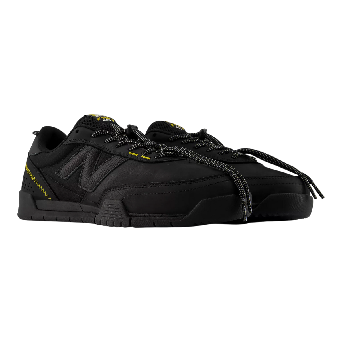 New Balance Numeric 440W V2 Shoes - Black / Happy Yellow
