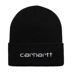 Carhartt WIP Script Beanie - Black/White