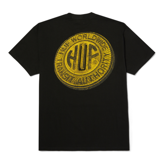 HUF - TOKEN T-SHIRT - BLACK