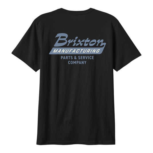 Brixton Township S/S T-Shirt - Black / Grey Blue