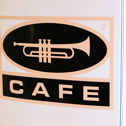 Skate Cafe Trumpet Logo Deck - 8.5" Peach/ White Fade