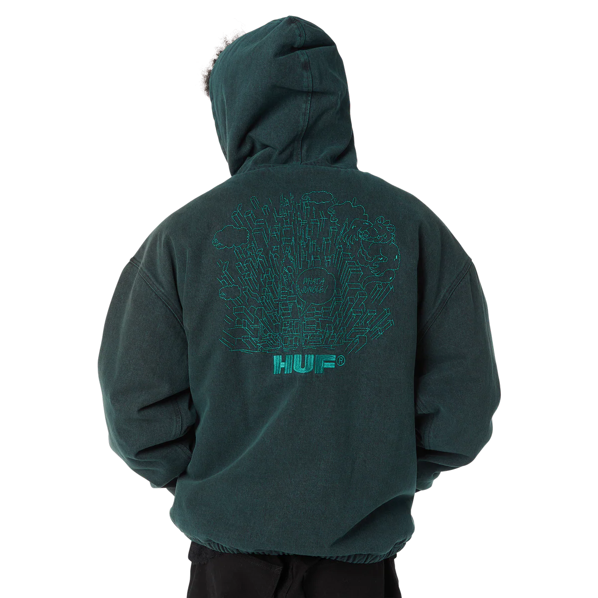 HUF - WHAT A JUNGLE DENIM WORK JACKET