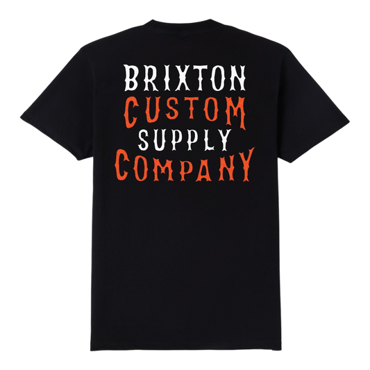 Brixton Wheaton S/S T-Shirt - Black Worn Wash