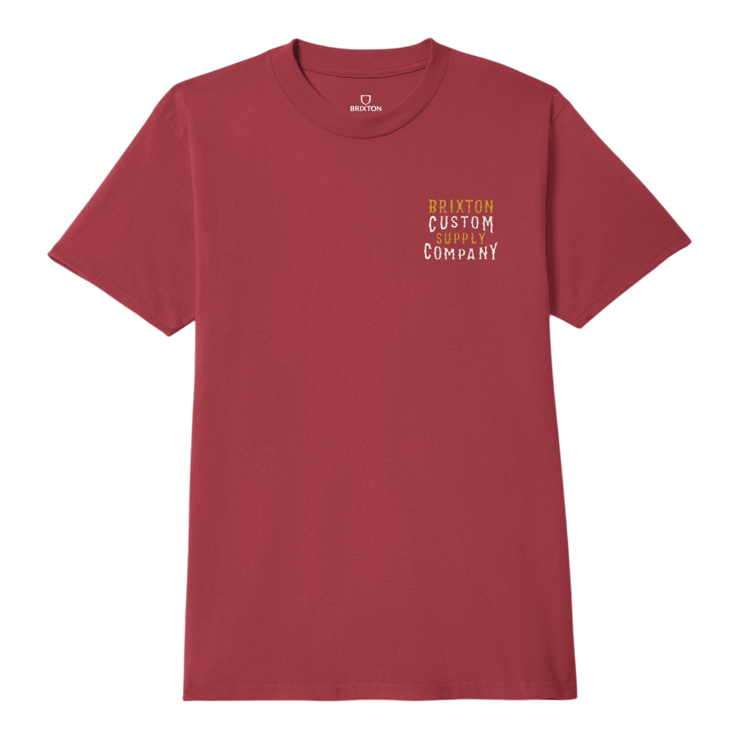 Brixton Wheaton S/S T-Shirt - Robust Red Worn Wash