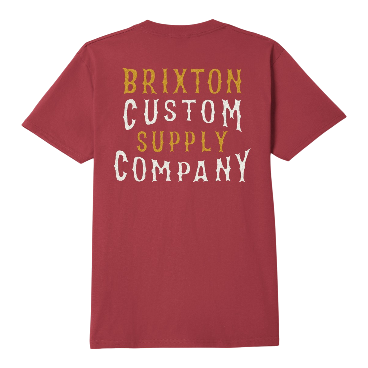 Brixton Wheaton S/S T-Shirt - Robust Red Worn Wash
