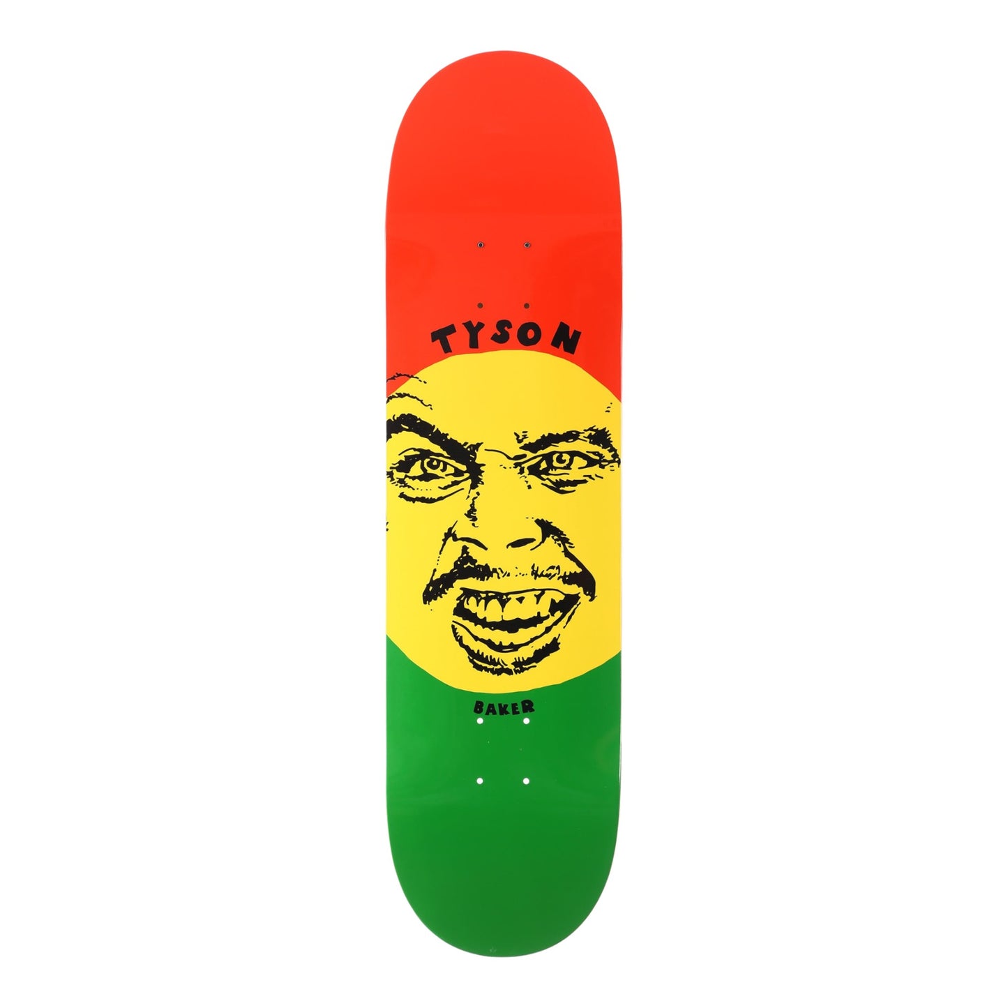 Baker - Tyson Rasta Face Deck 8.38"