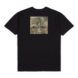 Brixton Alpha Square S/S T-Shirt - Black / Leaf Camo