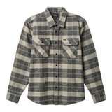 Brixton - Bowery Heavy Weight L/S Flannel - Black/Charcoal