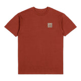 Brixton Alpha Square S/S T-Shirt - Barn Red / Field Floral