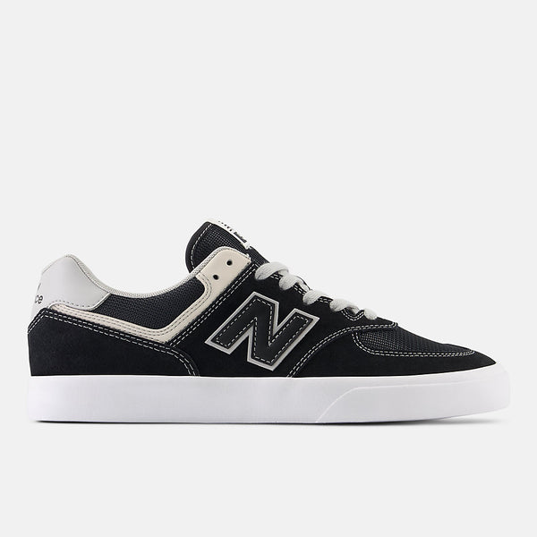 New Balance Numeric 574 Vulc Shoes - Black / Grey