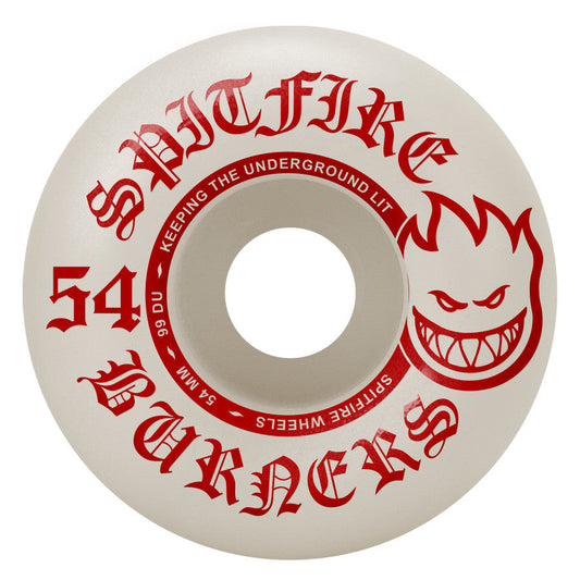 Spitfire 99DU Burner 54mm Wheels - White