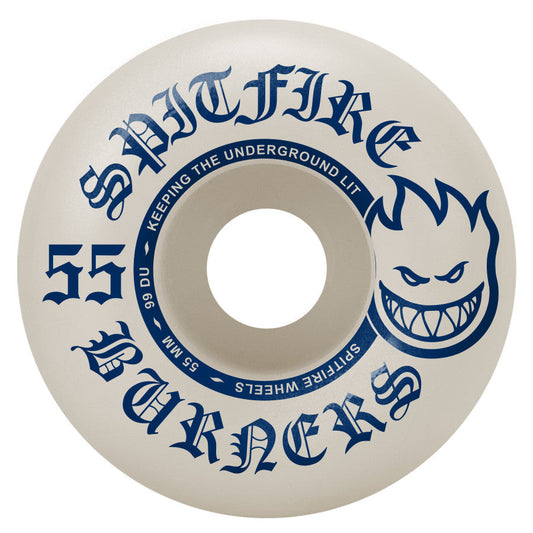 Spitfire 99DU Burner 55mm Wheels - White
