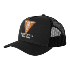 Brixton Gunston Netplus MP Trucker Cap - Black / Black