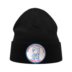 Serious Adult Tape And Print Beanie - Black