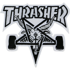 Thrasher Goat Iron on Patch White/Black