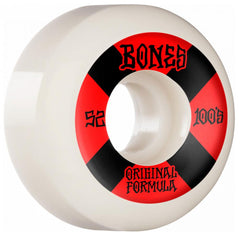 Bones Wheels 100's #4 V5 Sidecut 52mm - White