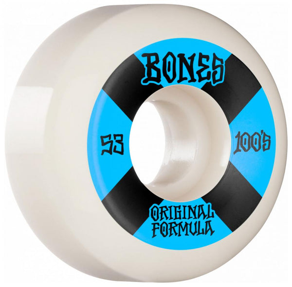 Bones Wheels 100's #4 V5 Sidecut 53mm - White